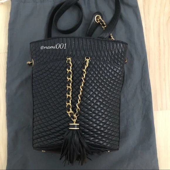 Vintage Bally Quilted Lambskin Shoulder Bag EUC - Picture 3 of 12